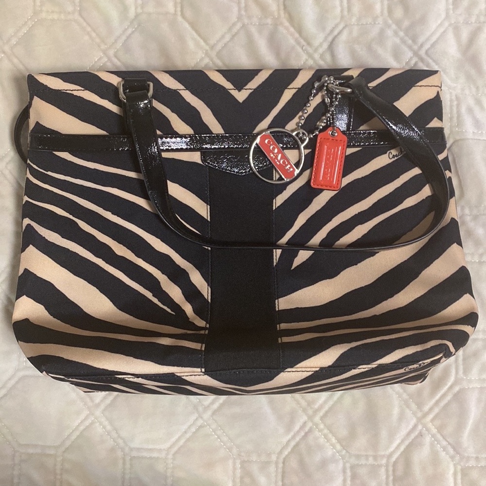 Zebra Print Coach Purse